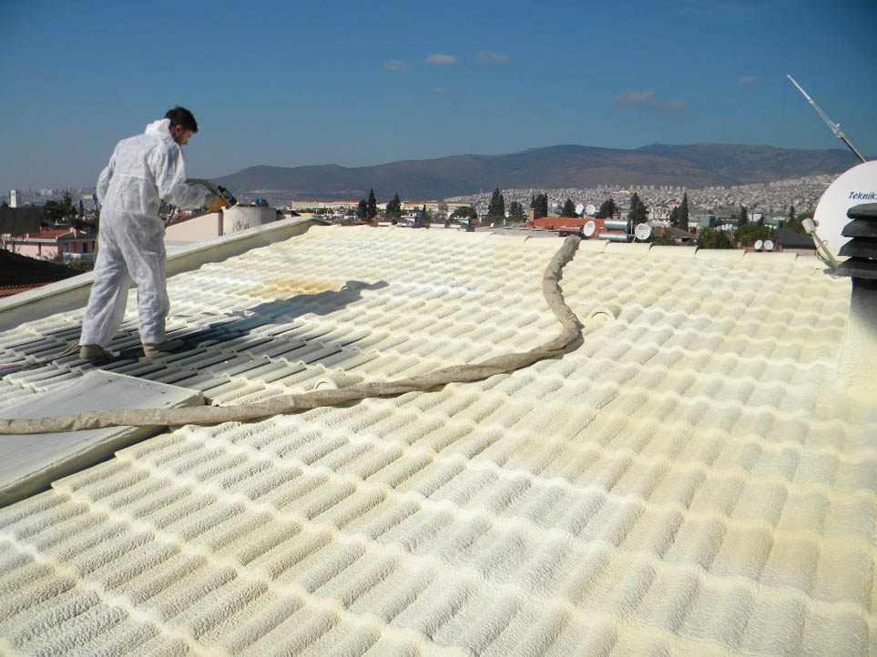 ÇATI ÜZERİ POLİÜRETAN KÖPÜK UYGULAMA